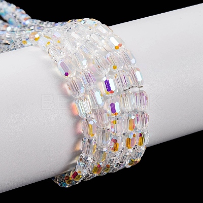 Electroplate Glass Beads Strands EGLA-D031-01Z-1
