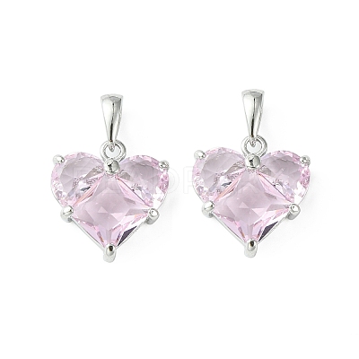 Brass Micro Pave Cubic Zirconia Charms LS-KK-L208-03P-04-1