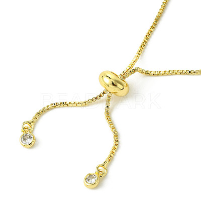 5Pcs Rack Plating Adjustable Brass Slider Bracelet Making MAK-FS0001-03G-1