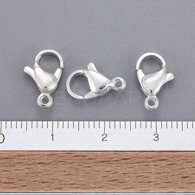 304 Stainless Steel Lobster Claw Clasps X-STAS-E464-21E-S-1