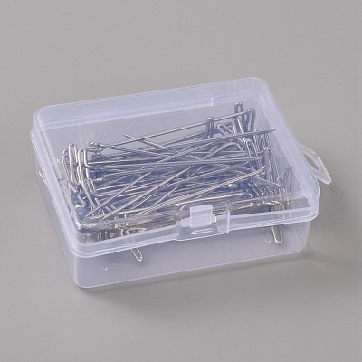 Iron T Pins for Blocking Knitting Cork Board FIND-WH0144-25P-1