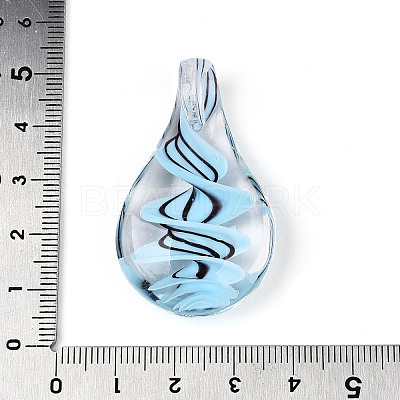 Handmade Lampwork Pendants LAMP-N034-03C-1