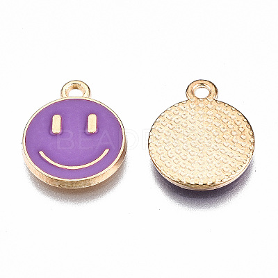Alloy Enamel Charms X-ENAM-S121-165D-RS-1