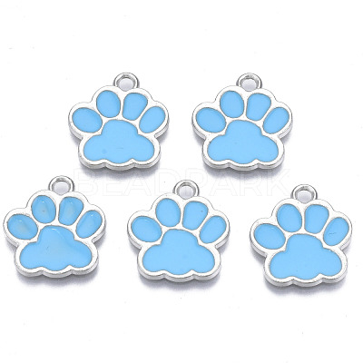 Alloy Enamel Pendants ENAM-T016-22P-E-RS-1