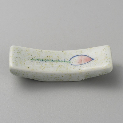 Hand Painting Ceramic Chopsticks Stands AJEW-WH0348-199E-1