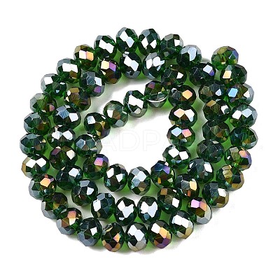 Electroplate Glass Beads Strands EGLA-A044-T8mm-B24-1