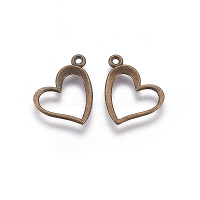 Tibetan Style Alloy Pendants TIBEP-22390-AB-FF-1