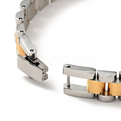 304 Stainless Steel Thick Link Chain Bracelet BJEW-G649-10-1