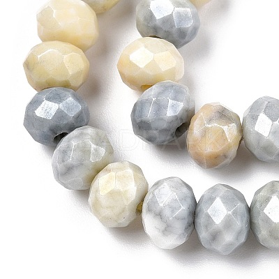 Ombre Effect Dyed Glass Beads Strands X-GLAA-C023-02-B04-1