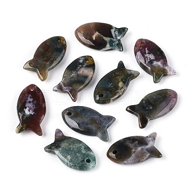 Natural & Synthetic Mixed Gemstone Pendants G-N342-106-1