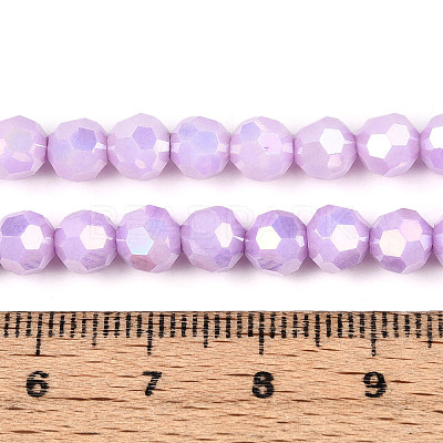 Anti-Tarnish Electroplate Glass Beads Strands EGLA-T021-6mm-15-02-1
