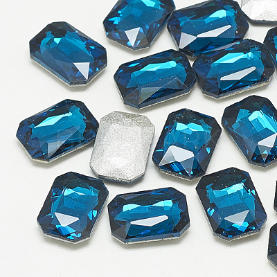 Pointed Back Glass Rhinestone Cabochons RGLA-T079-4x6mm-14-1