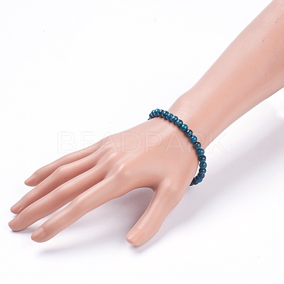 Natural Apatite Stretch Bracelets BJEW-JB03738-03-1