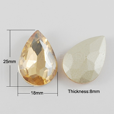 Glass Point Back Rhinestone RGLA-Q003-M-1