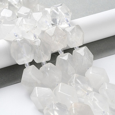 Natural Quartz Crystal Beads Strands G-C182-26-02-1