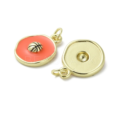 Brass Enamel Pendants LS-KK-D384-01G-01-1