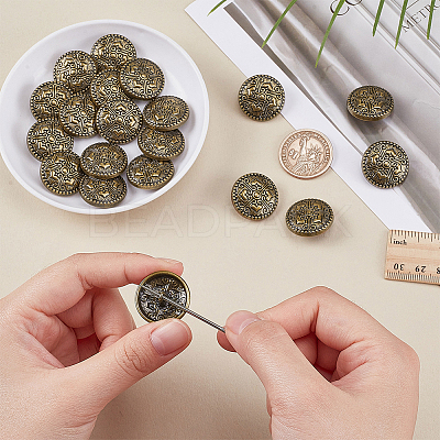 1-Hole Alloy Buttons FIND-FG0004-58A-1