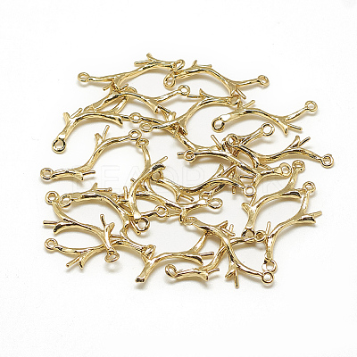 Brass Peg Bails Pendants X-KK-T032-144G-1