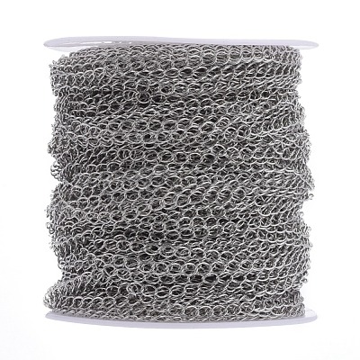 Brass Twisted Chains CHC-Q001-5x4mm-P-1