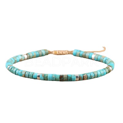 Natural & Synthetic Mixed Gemstone Beaded Braided Bracelets QH4784-M-1