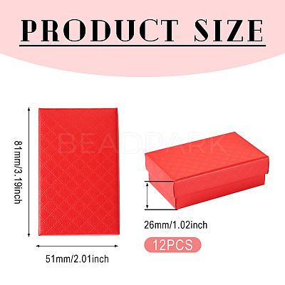 Rectangle Cardboard Paper Jewelry Box LS-CON-TAC0015-01D-1