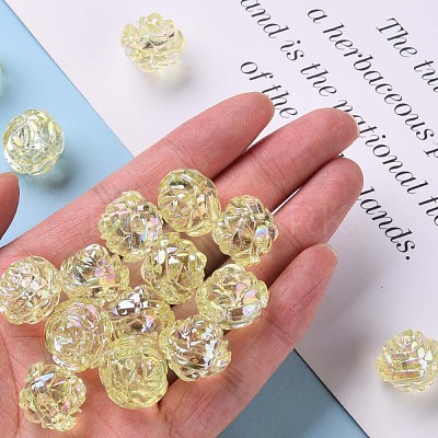 Transparent Acrylic Beads TACR-S154-31C-915-1