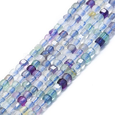 Natural Fluorite Beads Strands G-P457-B01-45-1