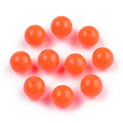 Fluorescent Acrylic Beads MACR-R517-8mm-03-1