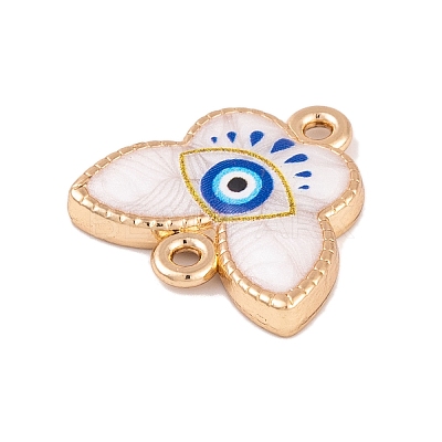 Alloy Blue Enamel Connector Charms ENAM-Z012-02A-G-1