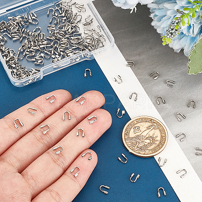 200Pcs 304 Stainless Steel Wire Guardian and Protectors STAS-PH0005-54-1