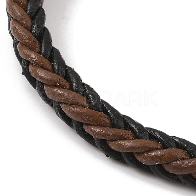 Braided Microfiber Leather Cord Bracelets BJEW-B096-10P-1