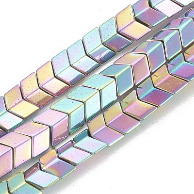 Electroplate Non-magnetic Synthetic Hematite Beads Strands G-T061-118C-1