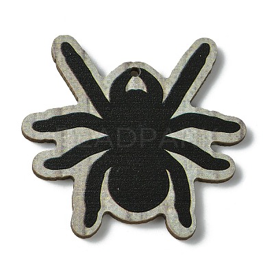 Halloween Single Face Printed Wood Pendants WOOD-H103-05-1