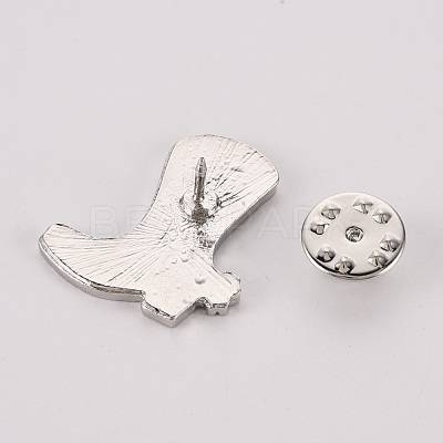 Rack Plating Alloy Enamel Brooches JEWB-S011-138-NR-1