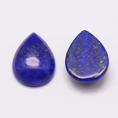Dyed Teardrop Natural Lapis Lazuli Cabochons G-K026-02-1