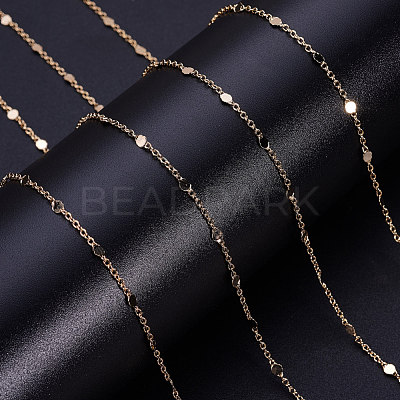 3.28 Feet Brass Link Chains X-CHC-T007-02G-1