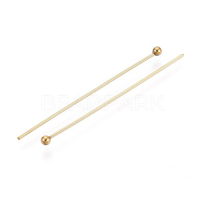 304 Stainless Steel Head Pins STAS-T065-35mm-20G-1
