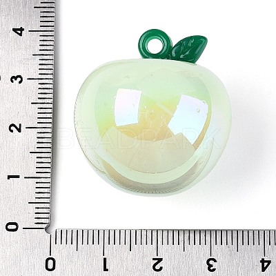 Plating Opaque Acrylic Pendants PACR-T018-02A-1