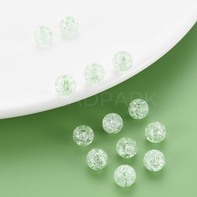 Transparent Crackle Acrylic Beads MACR-S373-66-N03-1