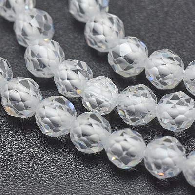 Cubic Zirconia Beads Strands G-G792-47-01C-1