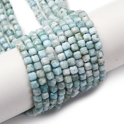 Natural Larimar Beads Strands G-F803-C01-02-1