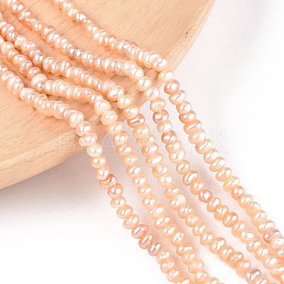 Natural Cultured Freshwater Pearl Beads Strands PEAR-N025-01C-1