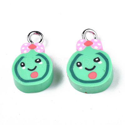 Imitation Food Handmade Polymer Clay Charms CLAY-N006-40-1