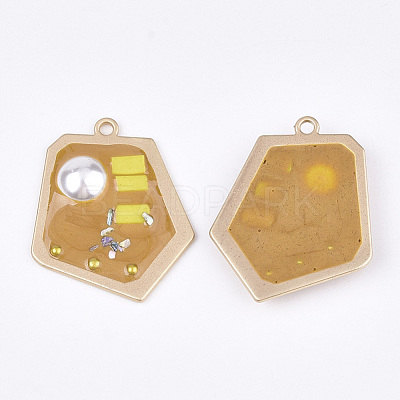 Epoxy Resin Pendants RESI-S365-74E-1