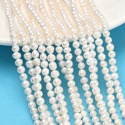 Natural Cultured Freshwater Pearl Beads Strands PEAR-L034-09C-1