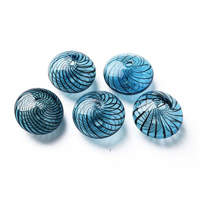 Transparent Handmade Blown Glass Globe Beads GLAA-T012-46-1