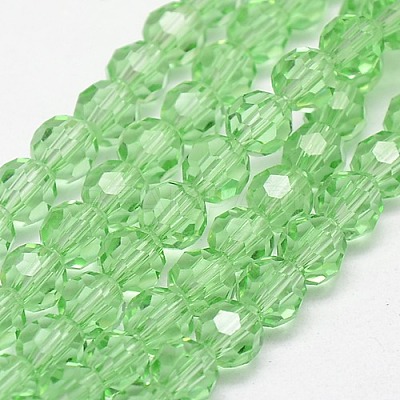Glass Beads Strands EGLA-J042-8mm-01-1