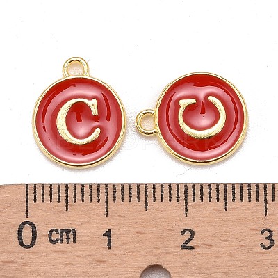 Golden Plated Alloy Enamel Charms LS-ENAM-S118-03C-1