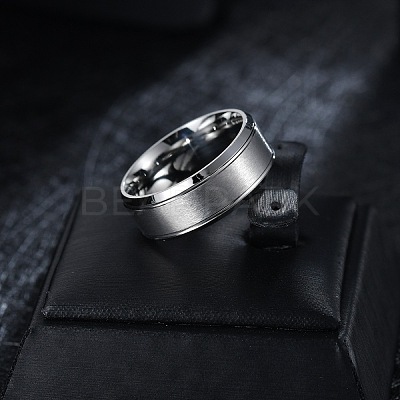 201 Stainless Steel Finger Rings for Men WG1765E-24-1