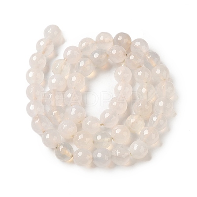 Dyed & Heated Natural Agate Beads Strands G-P539-D01-03-1